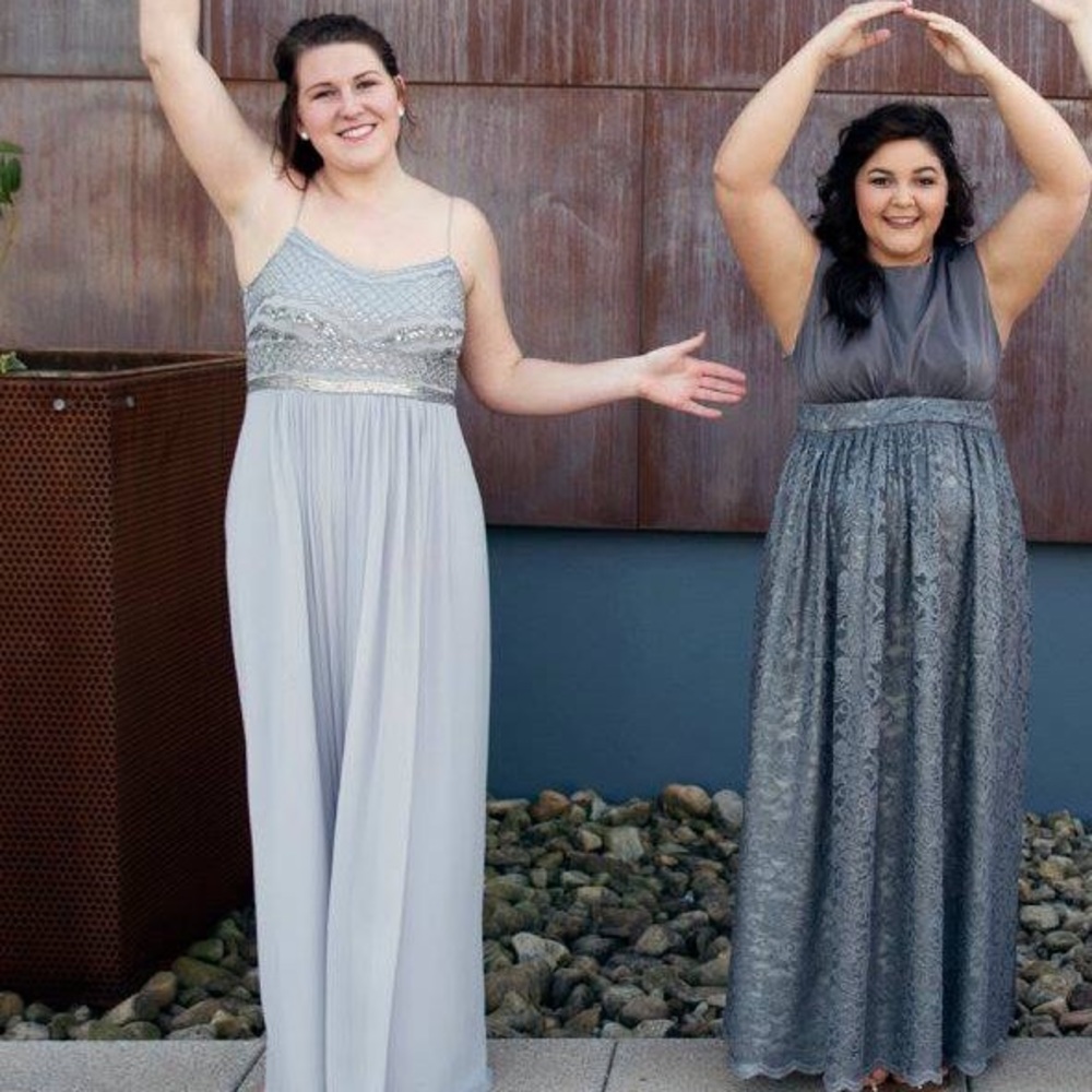 Light Grey Bridesmaid Dress